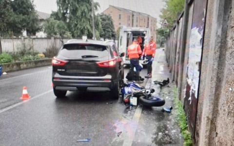 Incidente motociclistico: 17enne al Fornaroli
