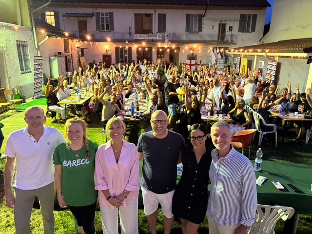 Oltre 200 partecipanti alla cena della Lega di Bareggio