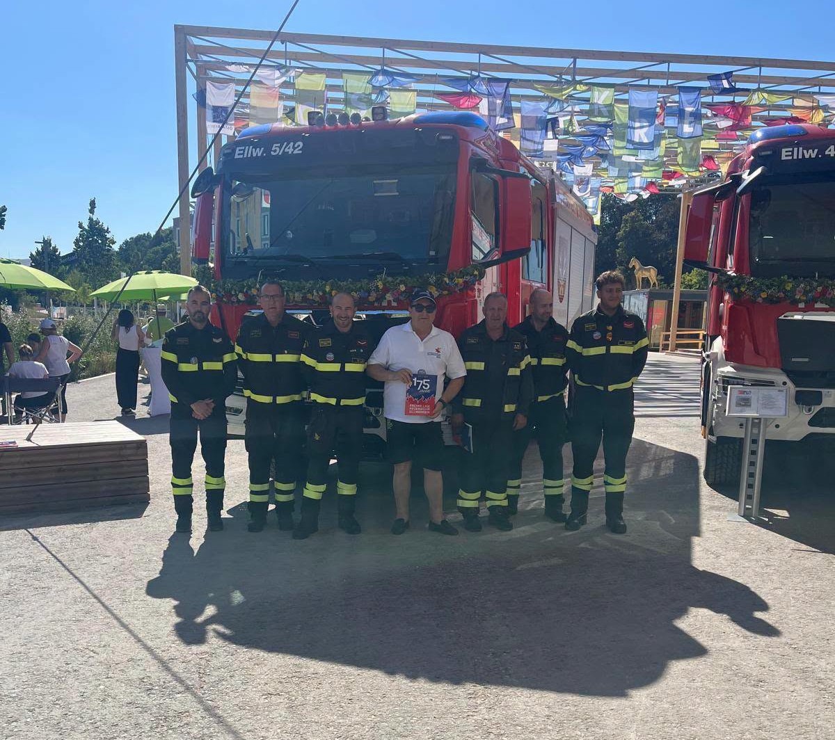 Celebrazione dei vigili del fuoco volontari a Ellwangen