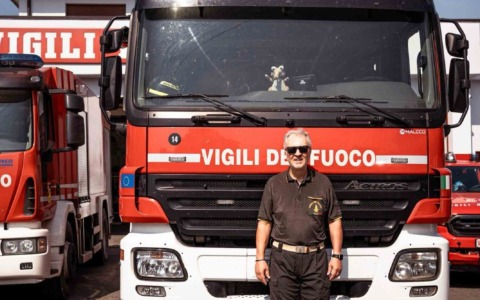 Fabio Mantovani, Vigile del Fuoco, conclude 30 anni di servizio per limiti di età