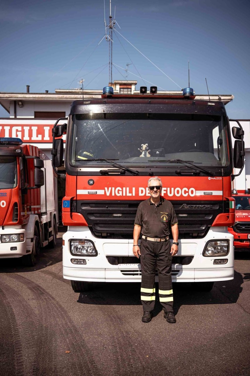 Fabio Mantovani, Vigile del Fuoco, conclude 30 anni di servizio per limiti di età